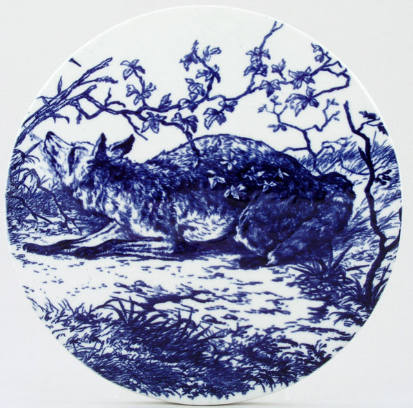 Plaque Fox c1880